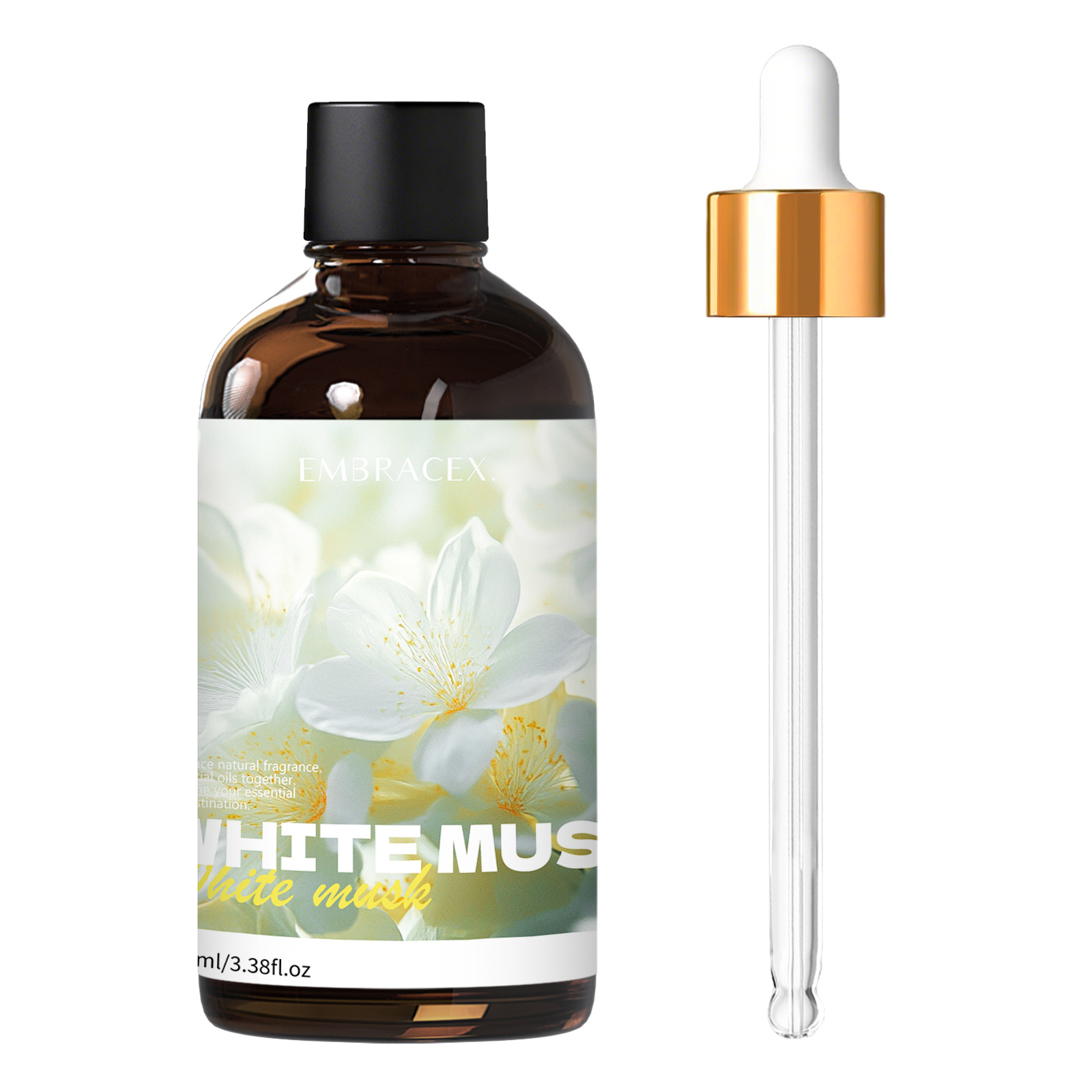 Candle Oil Supplies - 100ml Beyaz Misk Doğal Bitkisel Esansiyel