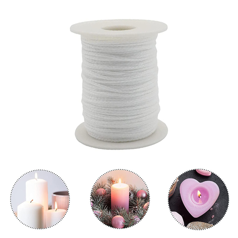 Candle Oil Supplies - 1 rulo 61m pamuk örgü mum