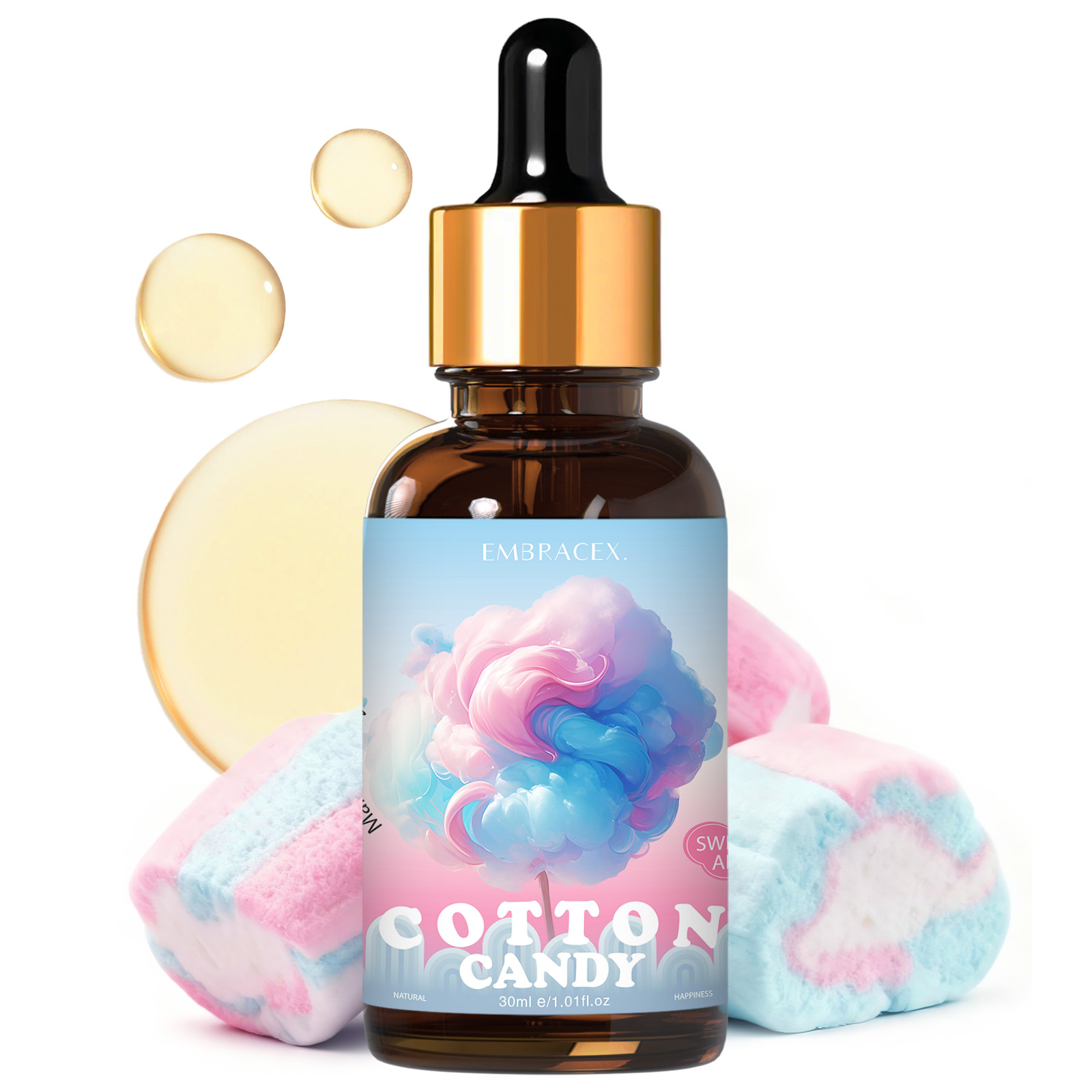 Candle Oil Supplies - 30ml Pamuk Şeker Esansiyel Yağı Araba