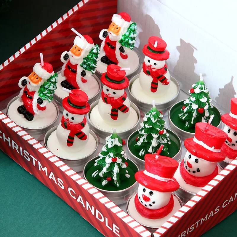Candle Oil Supplies - 12 adet mumlar noel dekorasyon malzemeleri