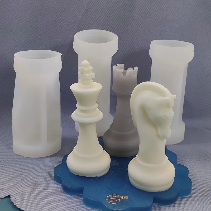 Candle. Queen - Satranç Taşı Mumları Silikon Kalıp DIY