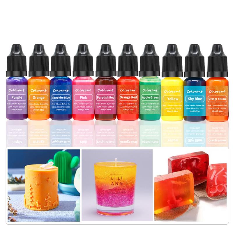 Candle Supplies Beeswax - 20 renk 10ml mum balmumu Pigment