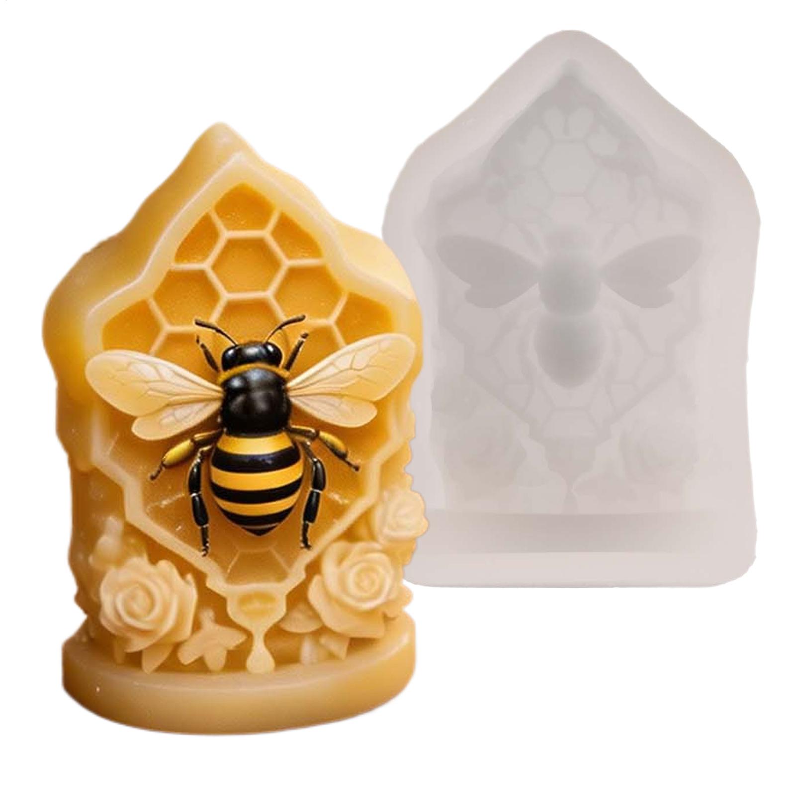 Candle Supplies Beeswax - Bal Peteği Silikon Kalıp 3D Bal