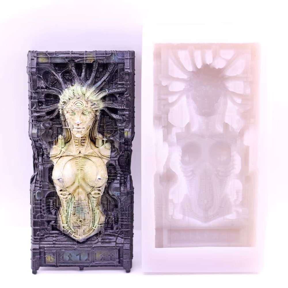 Candle. Queen - Uzaylı Kraliçe Silikon Kalıpları DIY Reçine
