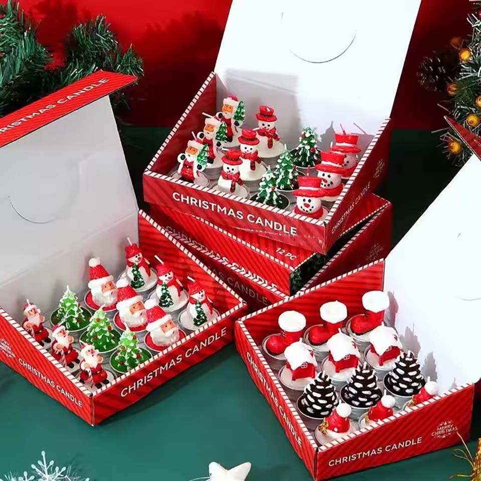 Candle Oil Supplies - 12 adet mumlar noel dekorasyon malzemeleri