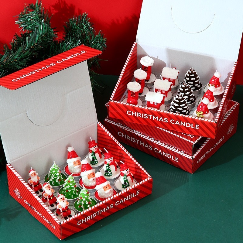 12 adet mumlar noel dekorasyon - Candle Oil Supplies incelemesi ve fiyatı