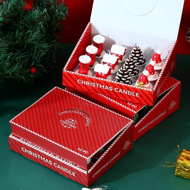 12 adet mumlar noel dekorasyon - Candle Oil Supplies incelemesi ve fiyatı