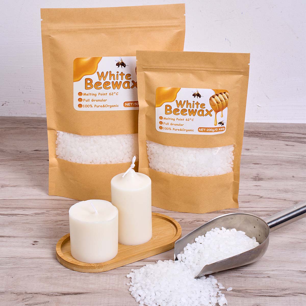 1000g Beyaz Balmumu DIY Mum Ya - Candle Supplies Beeswax incelemesi ve fiyatı