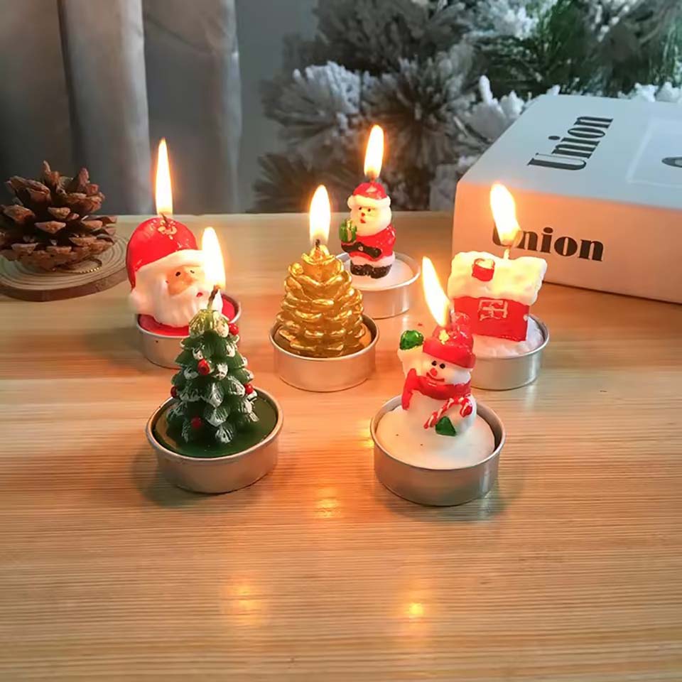12 adet mumlar noel dekorasyon - Candle Oil Supplies incelemesi ve fiyatı